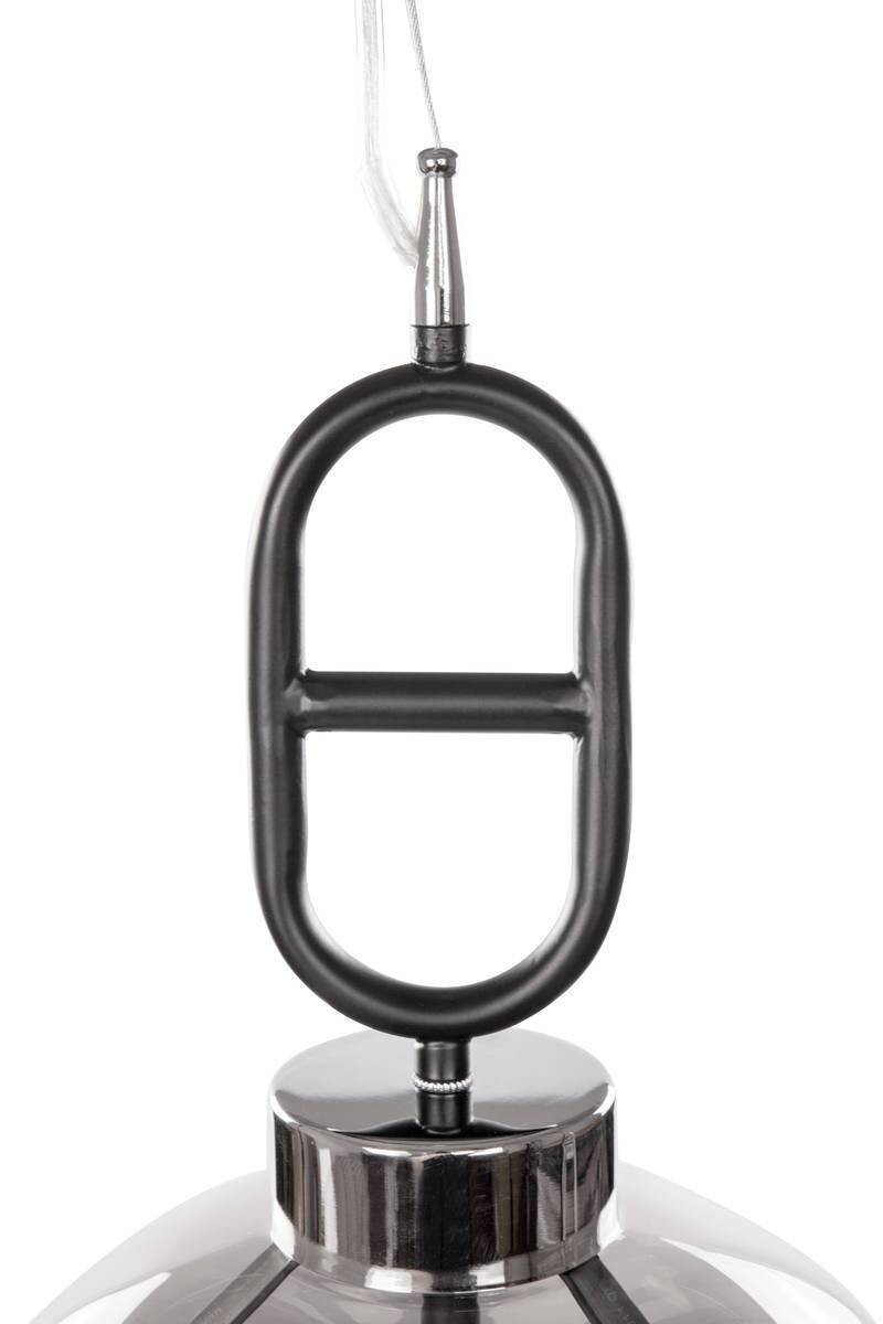 Kayoom Pendelleuchte Calai I 410 grau schwarz Glas Metall B/H/L: ca. 25x150x25 cm E27 1 Brennstellen