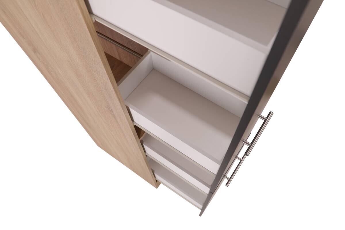 Apothekerschrank Merle grau B/H/T: ca. 30x200x60 cm