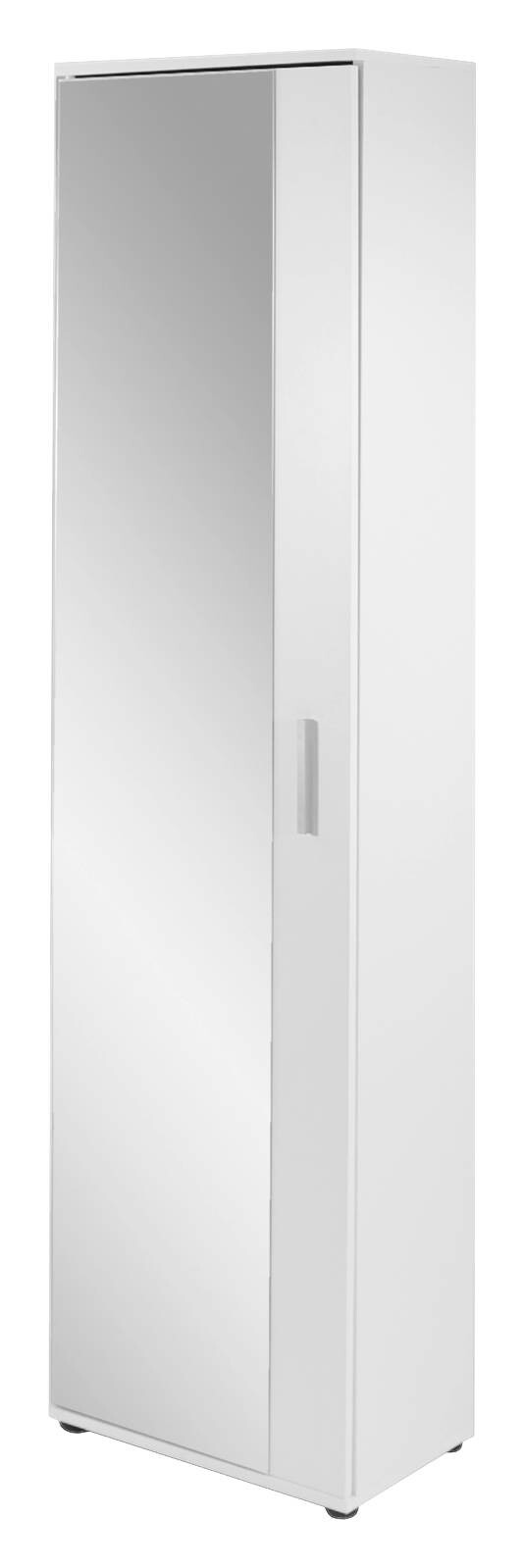 Hochschrank JAKOB weiß silber B/H/T: ca. 49x196x30 cm