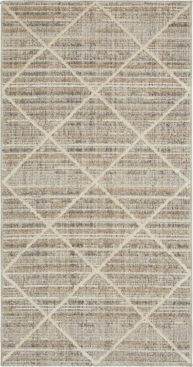 Webteppich Crosby graubraun B/L: ca. 120x170 cm