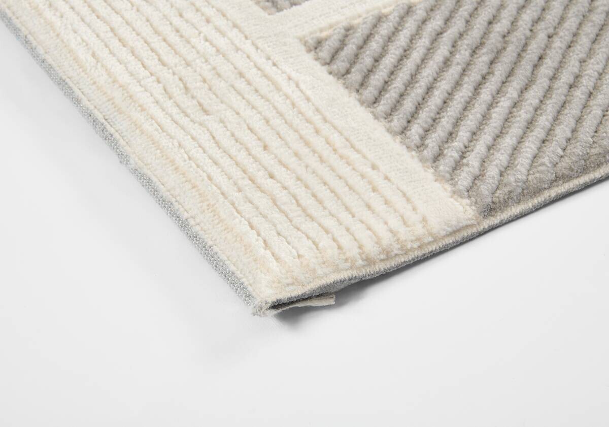 Webteppich Ravenna grau B/L: ca. 80x150 cm