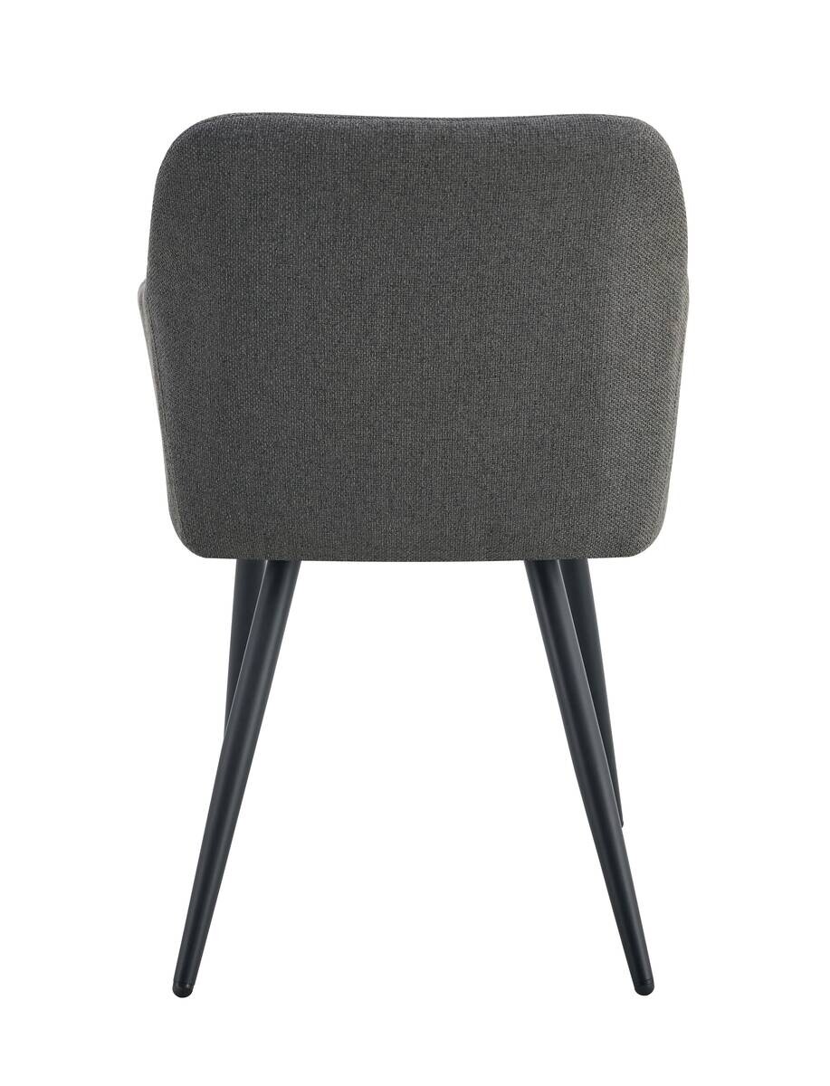 Stuhl LEA, 2er Set anthrazit Webstoff B/H/T: ca. 56x83x60 cm