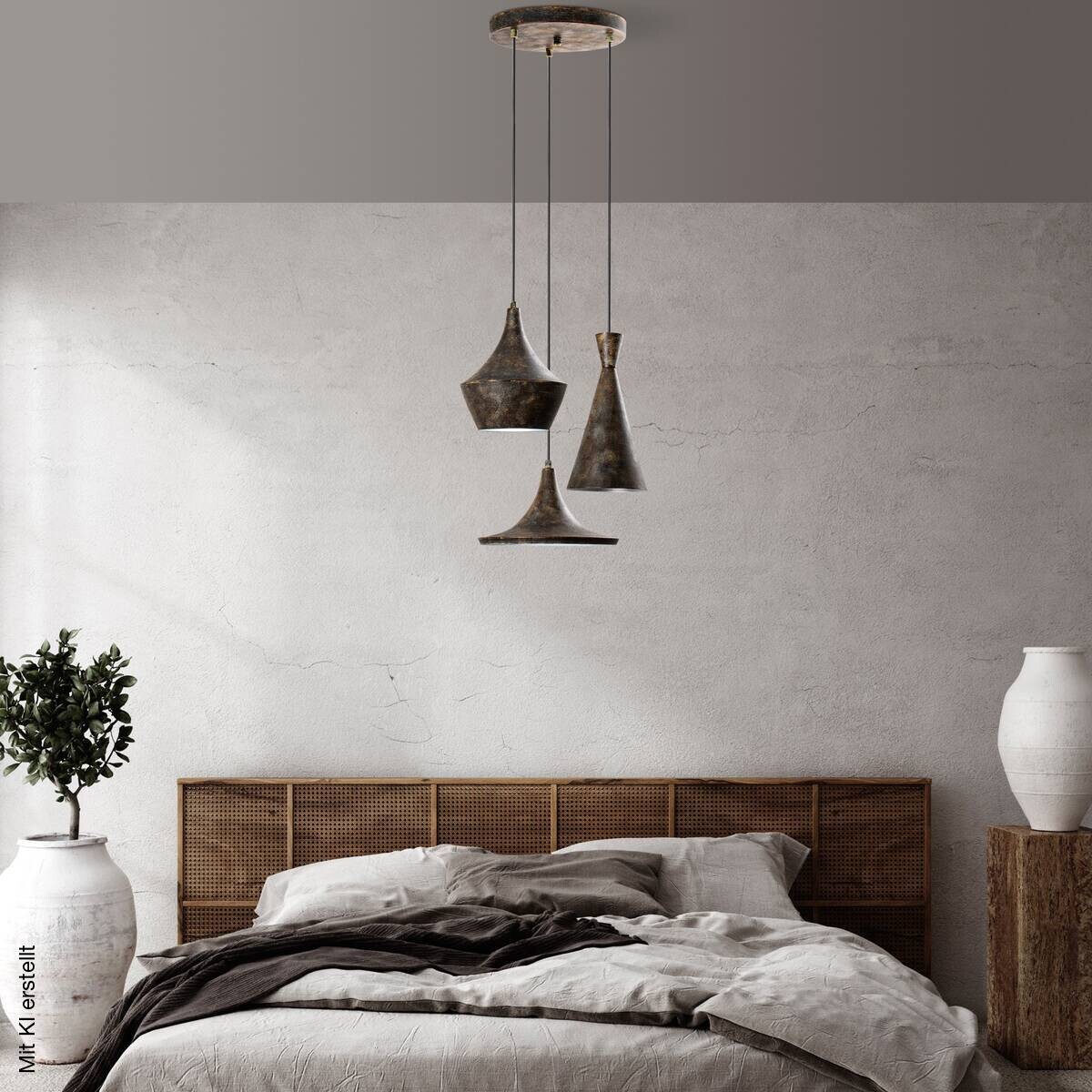 Opviq Pendelleuchte TOM-3556 B/H/T/L/D: ca. 45x135x45x45x45 cm E27 3 Brennstellen