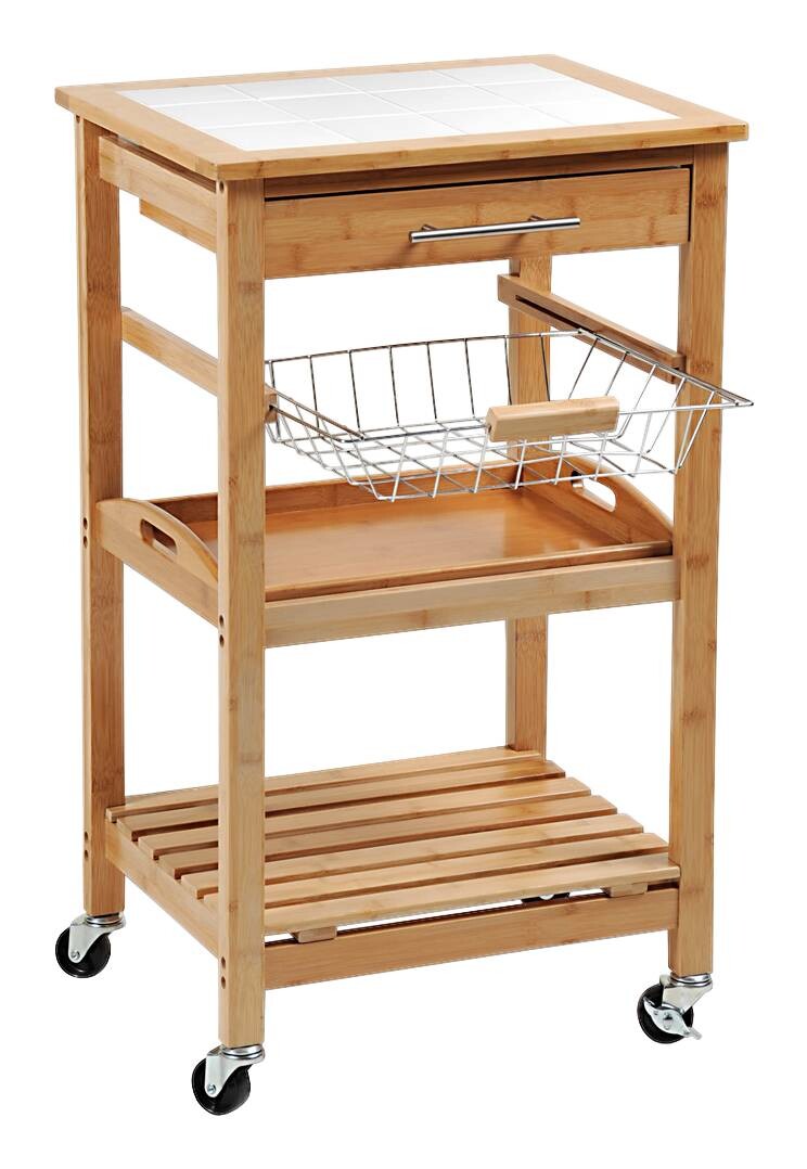 Kesper Küchenwagen natur Holz B/H/T: ca. 49x81x38 cm