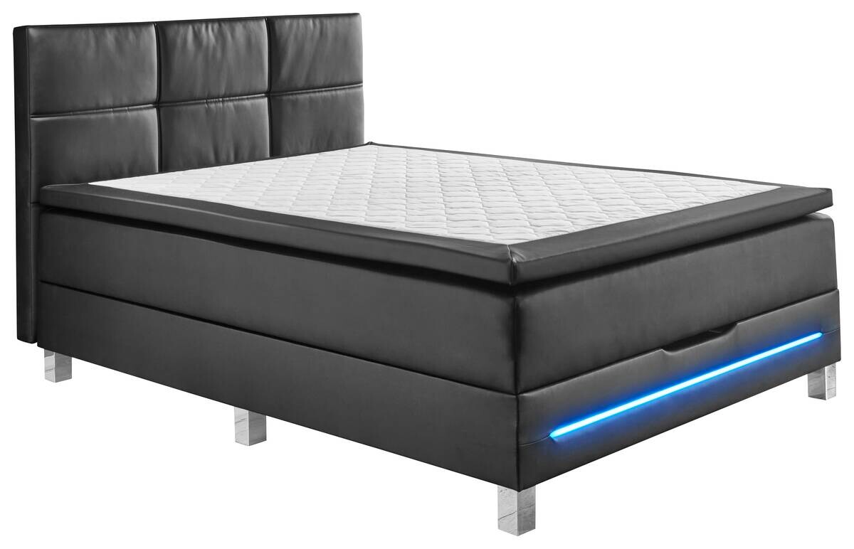 Boxbett Catania schwarz Liegefläche B/L: ca. 140x200 cm