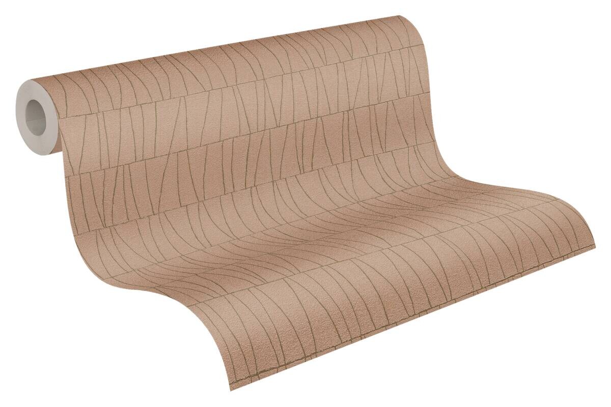 A.S.Creation Vliestapete gold altrosa B/H/D: ca. 53x1005x8,4 cm
