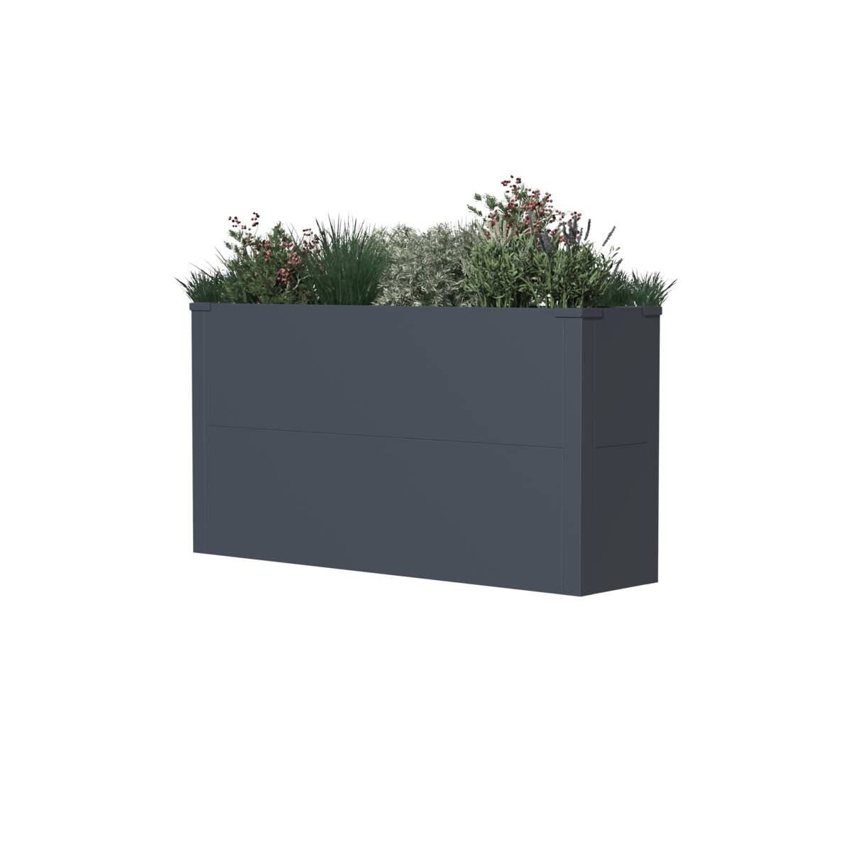 Westmann Pflanzkasten Talus anthrazit Metall B/H/L: ca. 100x52x25 cm