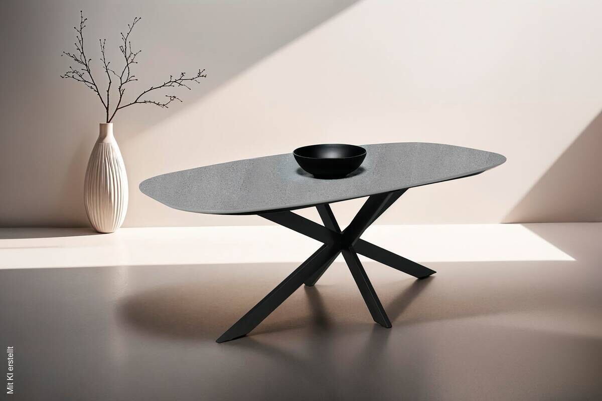 Esstisch OVAL B/H/T: ca. 200x76x100 cm
