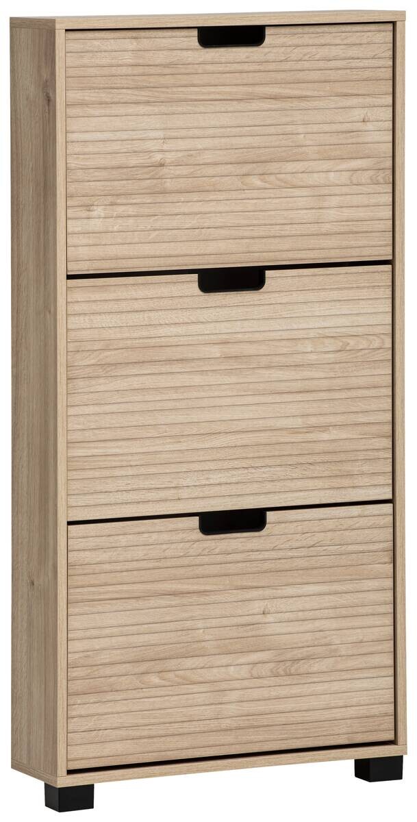 Schuhkipper Emmik Eiche Eiche weiß Nachbildung B/H/T: ca. 59,8x124x19,55 cm