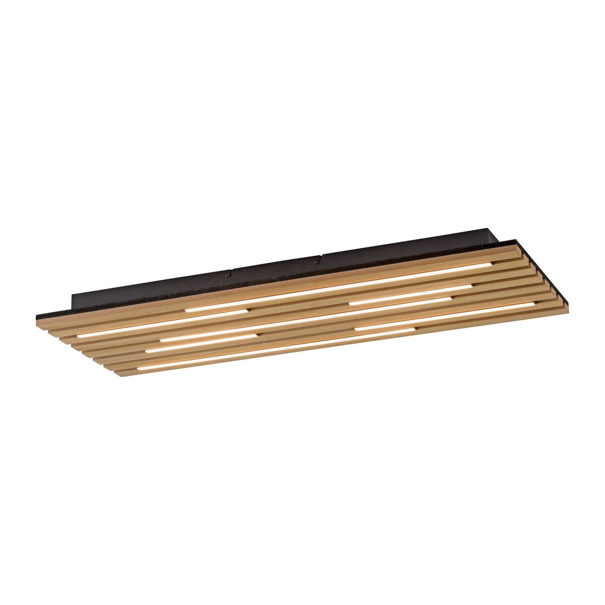 Just Light Deckenleuchte 15591-79 Eiche B/H/L: ca. 30x5x80 cm