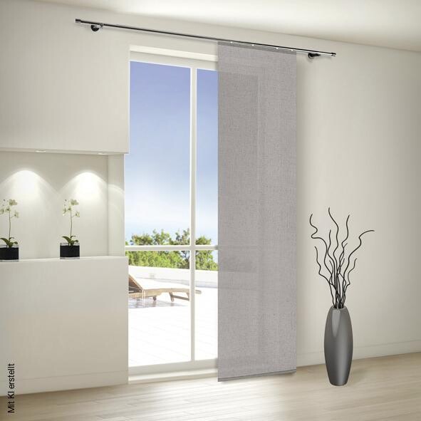 Happy Home Schiebevorhang grau B/L: ca. 60x245 cm