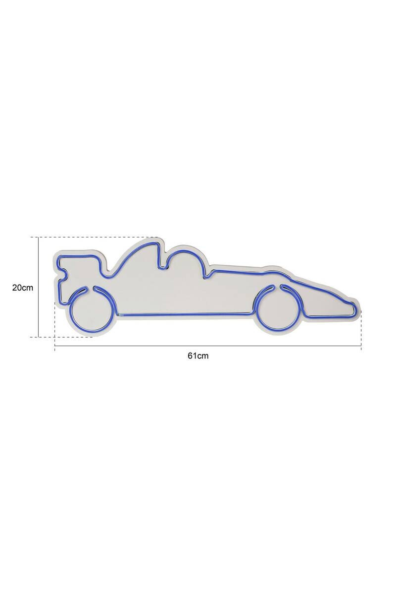 Opviq LED-Wandleuchte weiß PVC B/H/T/L: ca. 61x20x3x61 cm