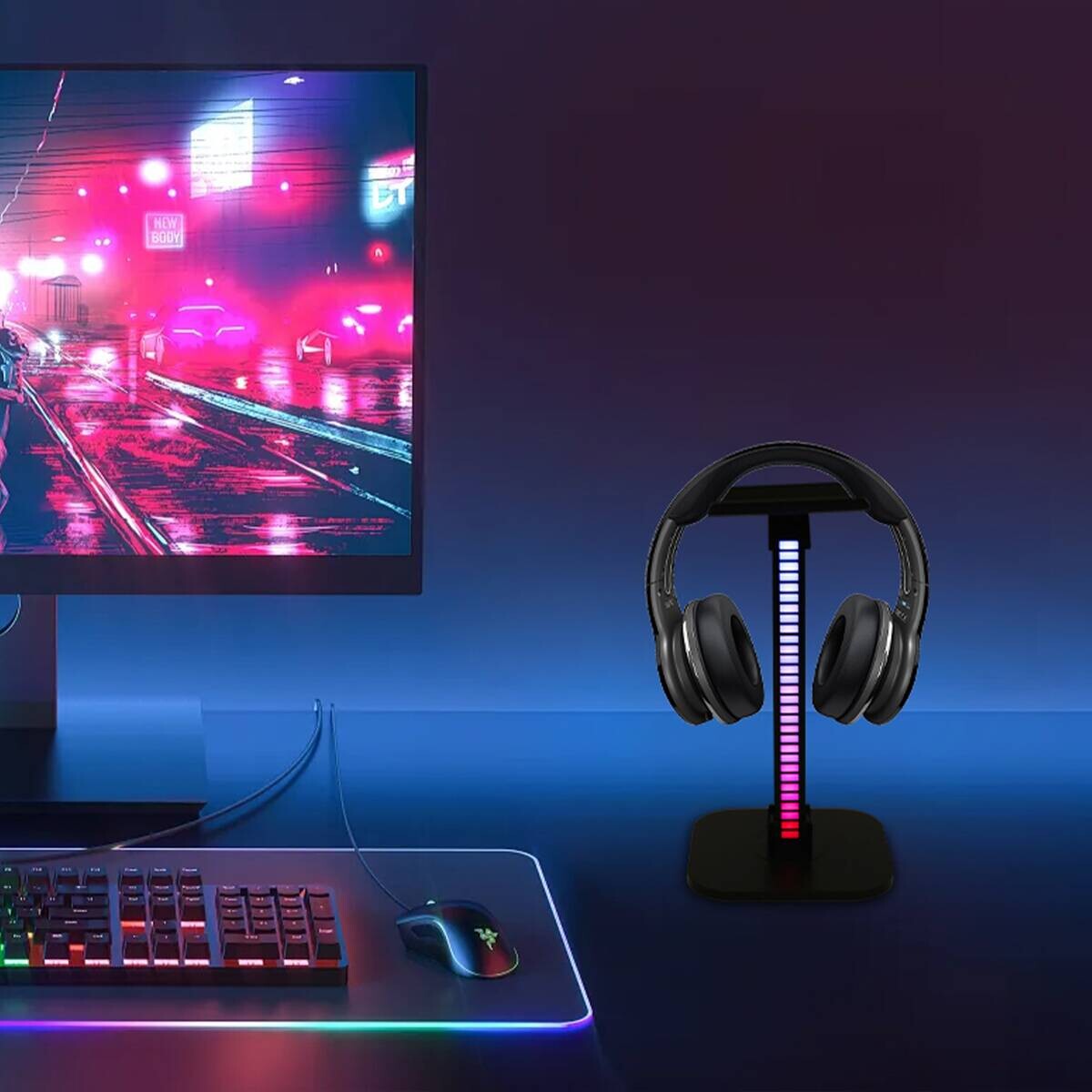 Nolo LED-Headset-Ständer B/H: ca. 11x19,5 cm