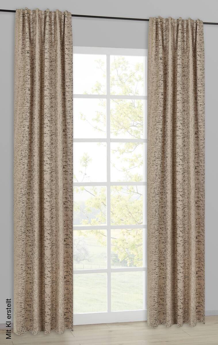 Kombivorhang Alice taupe B/L: ca. 140x245 cm