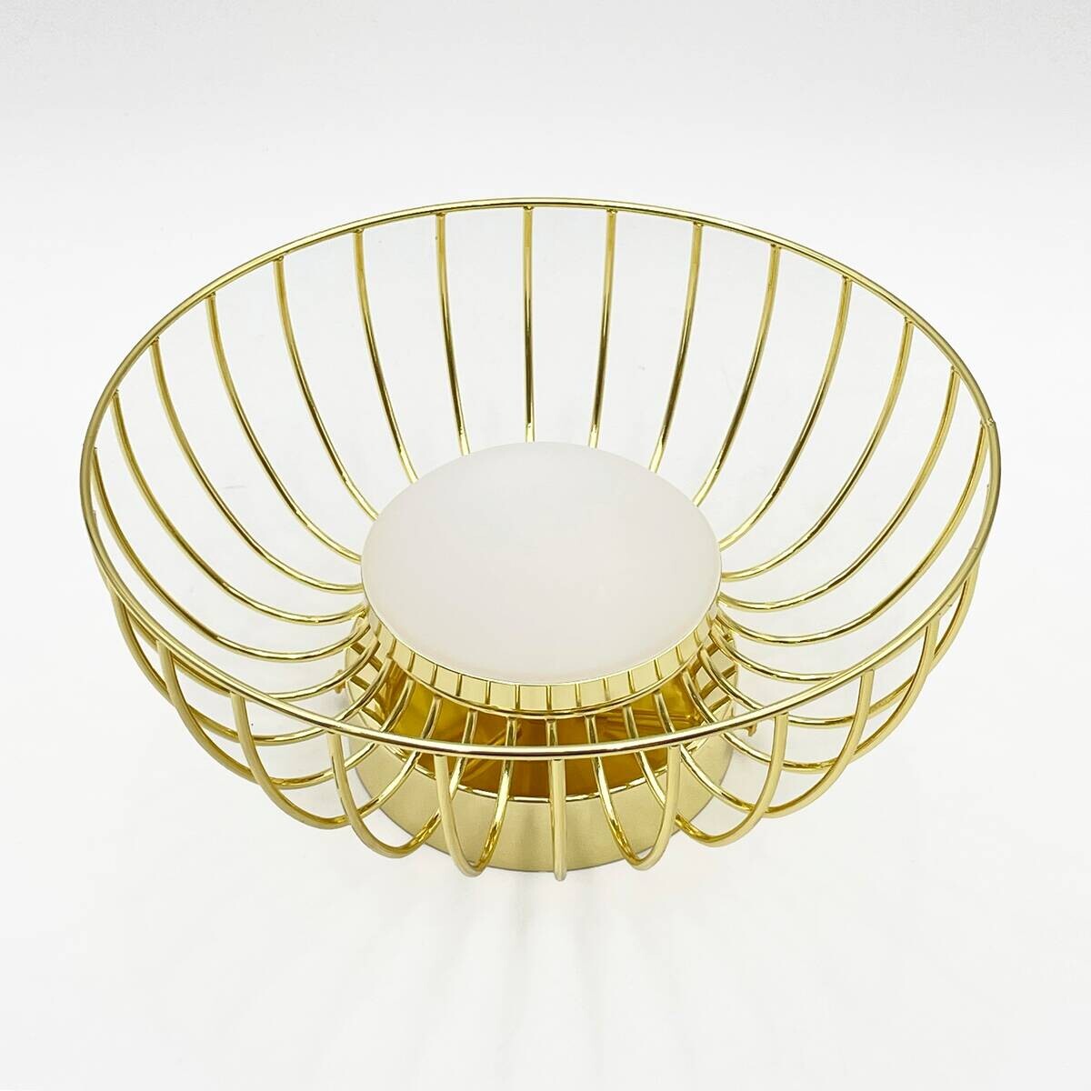 Lamkur Deckenleuchte gold Stahl B/H/L: ca. 27x27x17 cm
