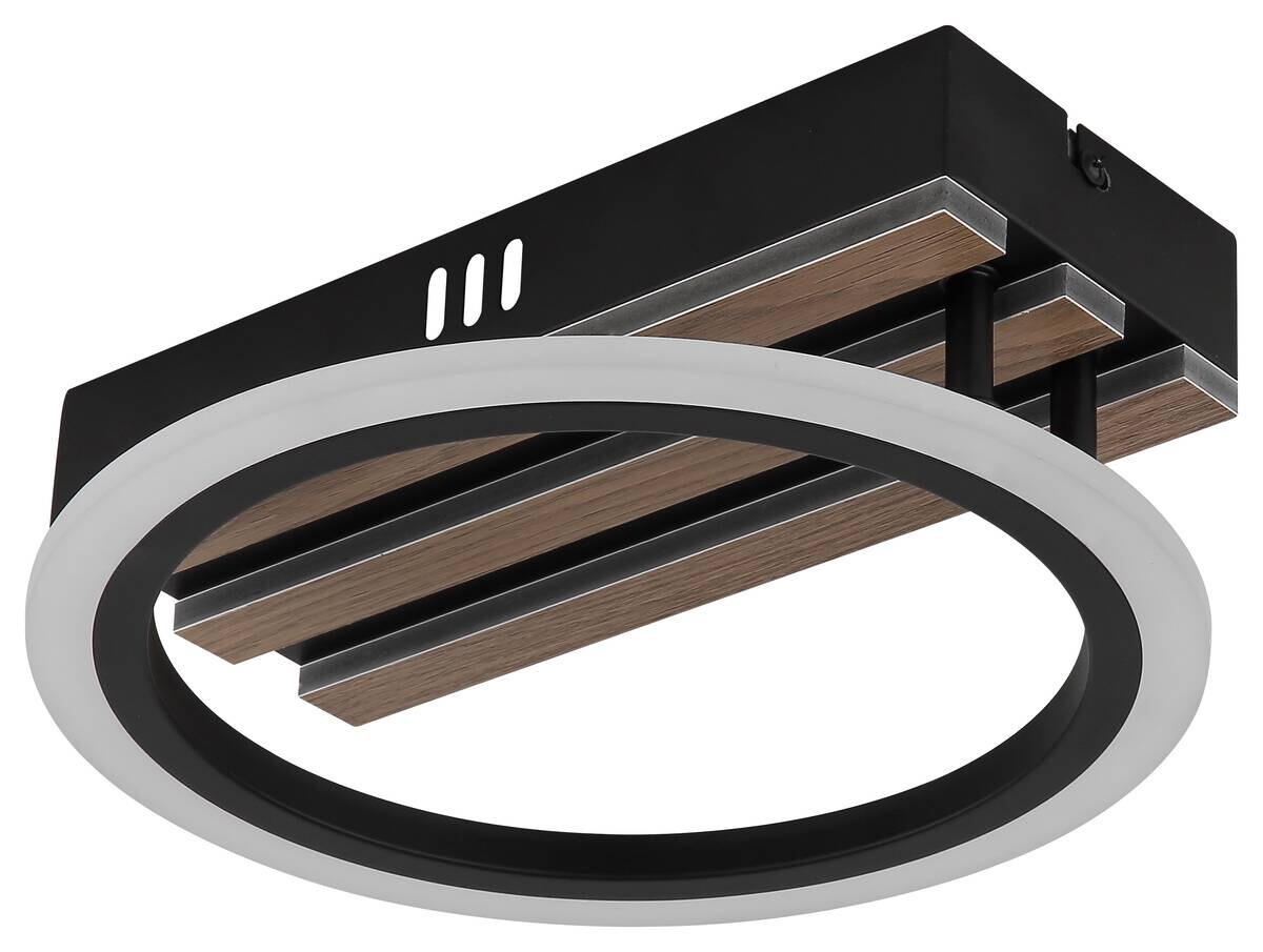 GLOBO Deckenventilator schwarz Kunststoff Metall B/H/L: ca. 30x12x30 cm