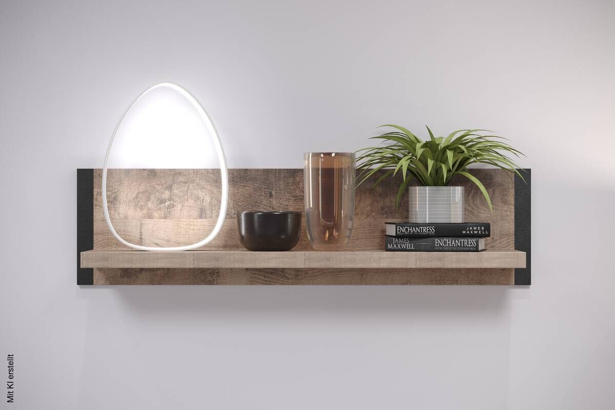 Wandboard Emile Eiche Tabak Nachbildung B/H/T: ca. 110x28x23 cm