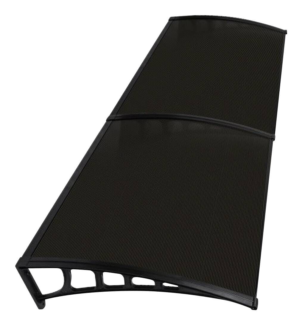Brosplast Vordach Crocus schwarz B/H/L: ca. 240x23x80 cm