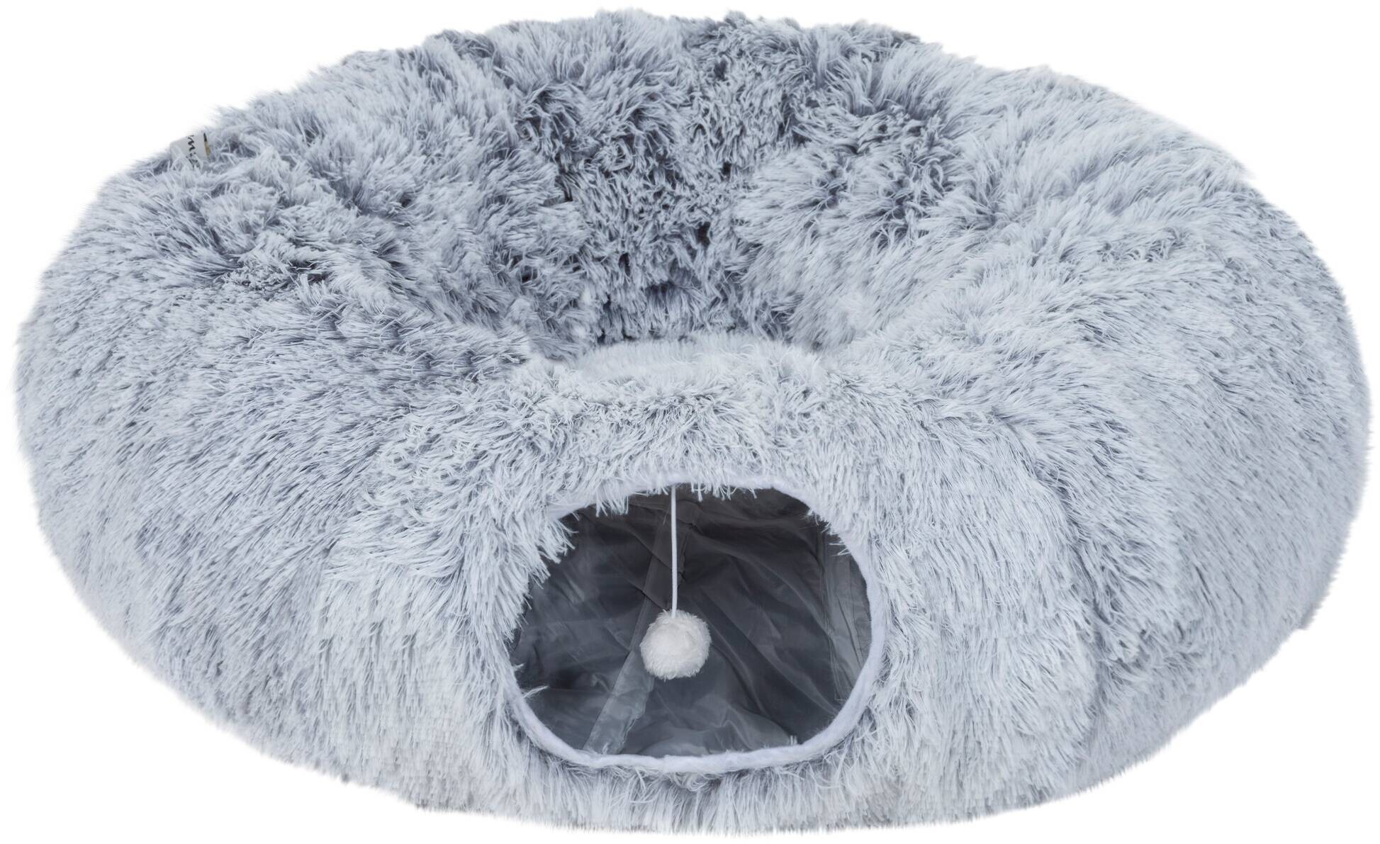 PawHut Katzentunnel hellgrau Polyester B/H/L: ca. 80x27x90 cm