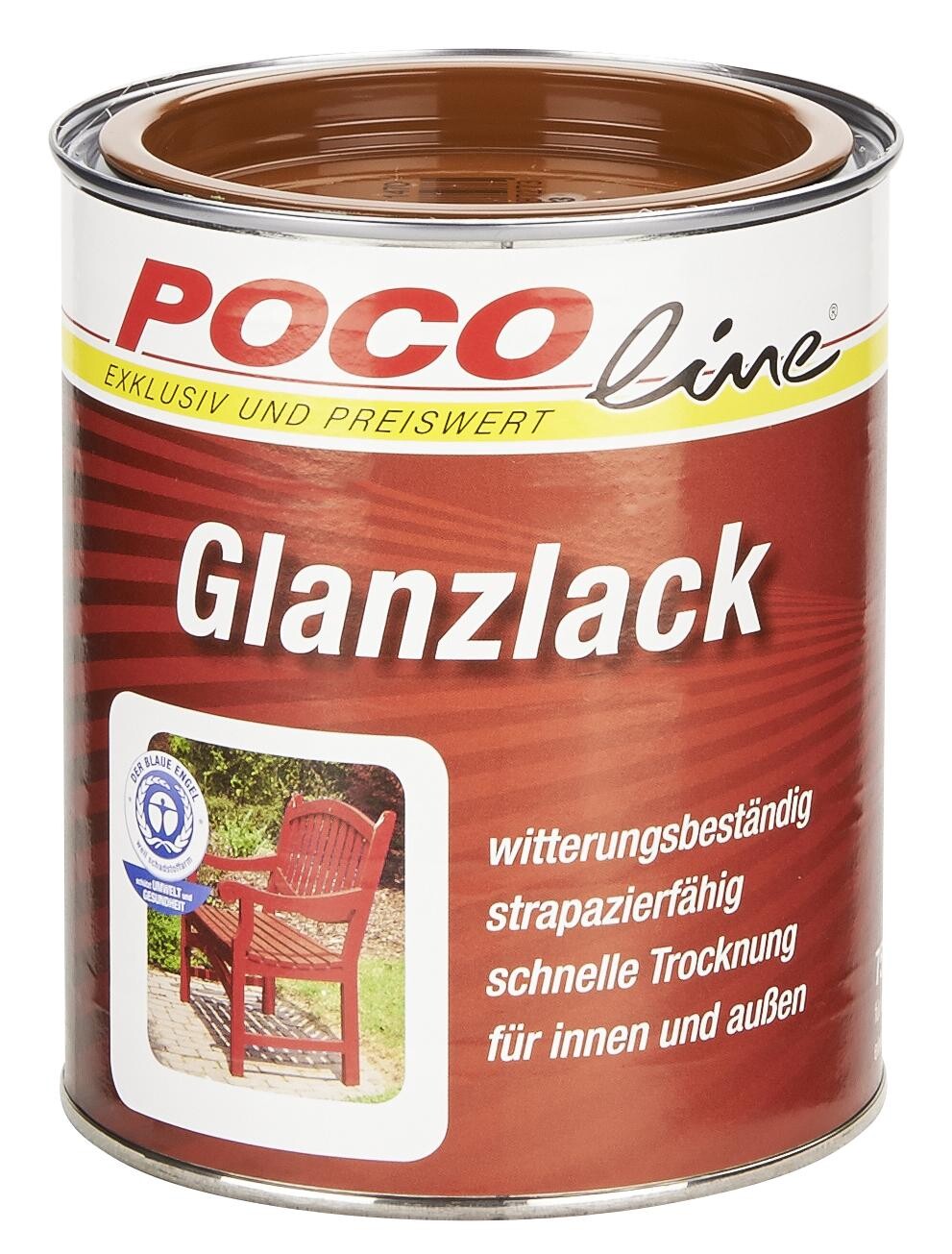 POCOline Acyl Buntlack lehmbraun glänzend ca. 0,75 l