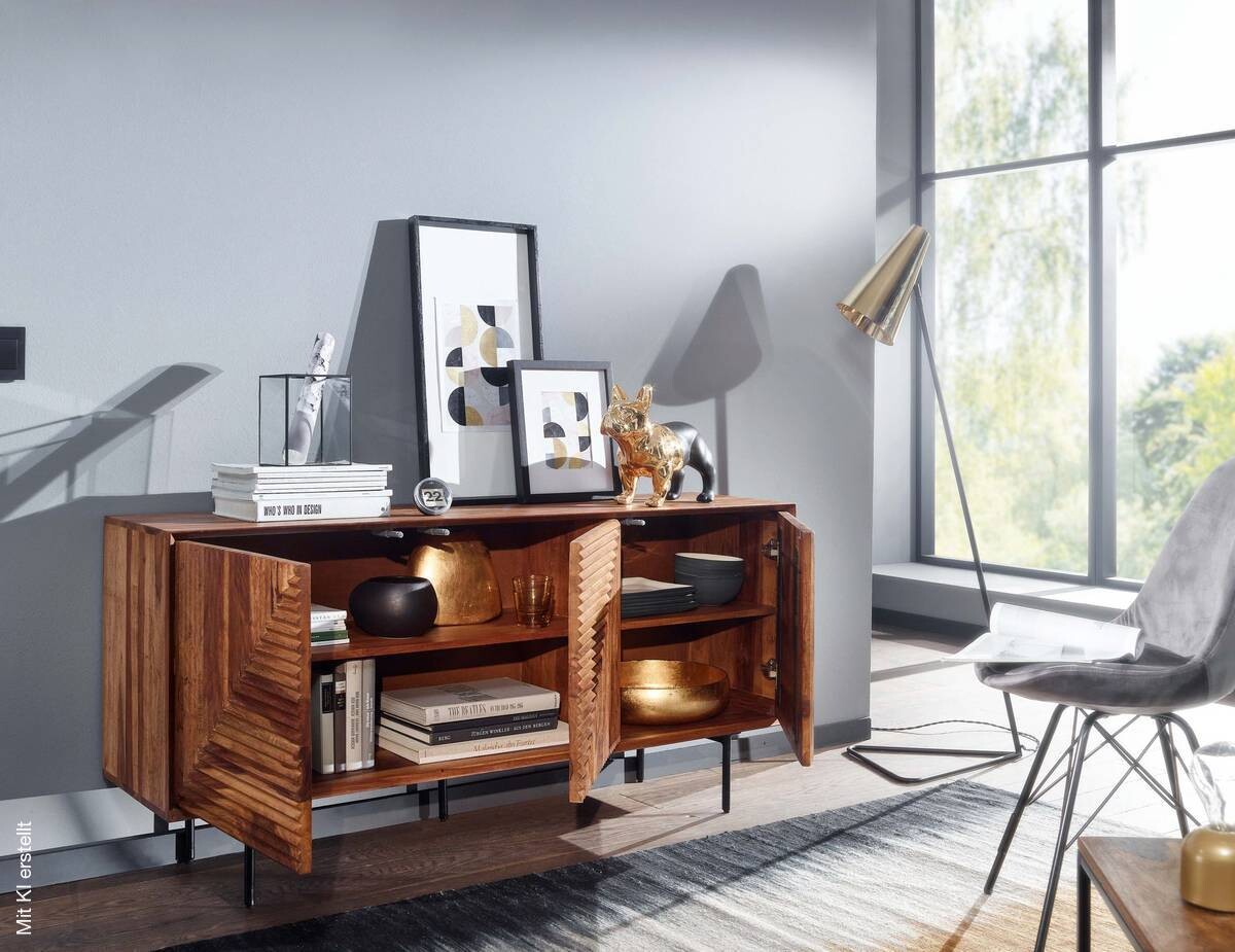 Sideboard rosenholz Nachbildung B/H/T: ca. 148x72x40 cm