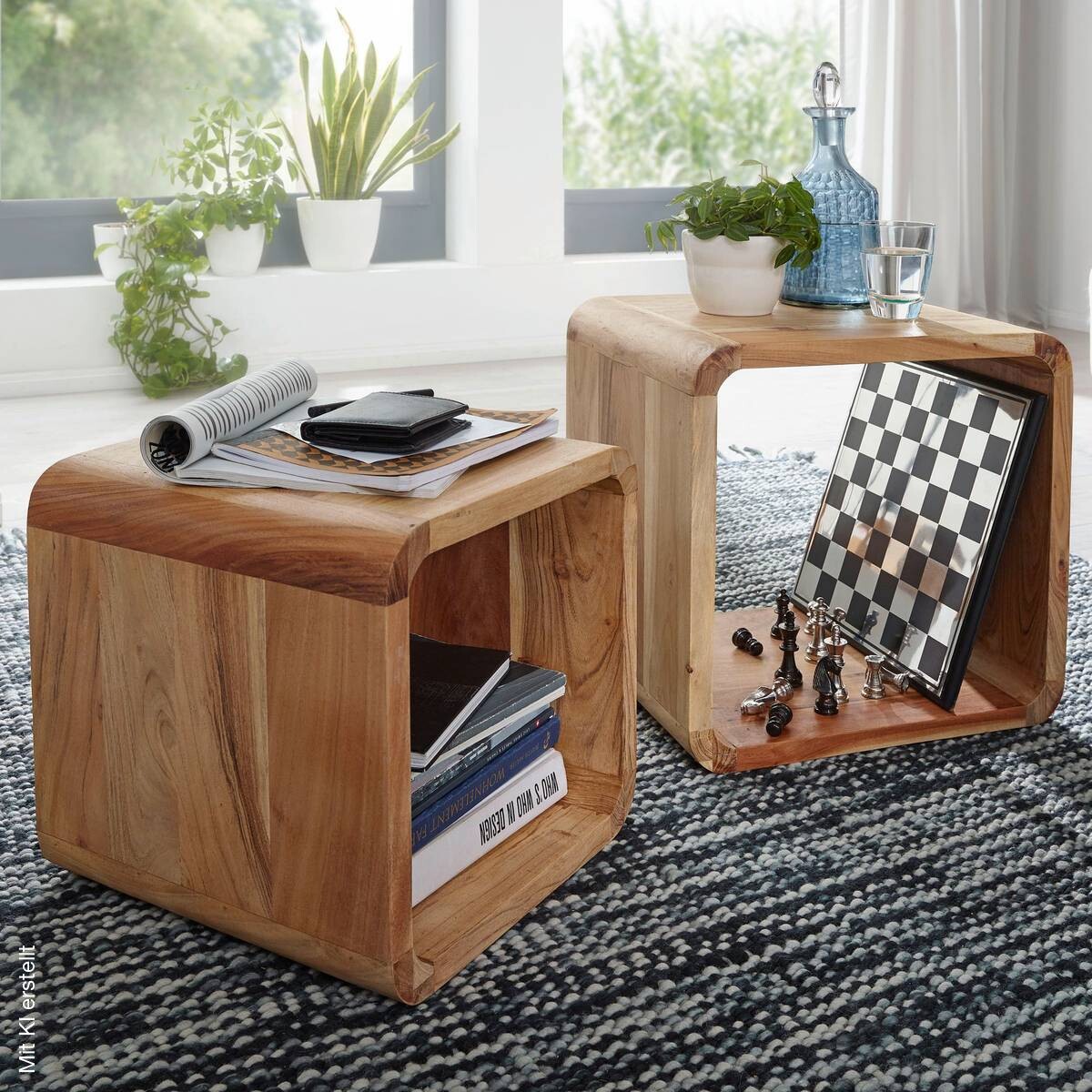 Regal 2er-Set. natur