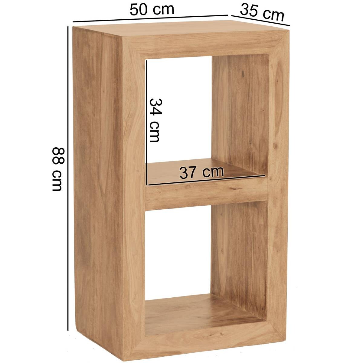 Standregal natur B/H/T: ca. 50x88x35 cm