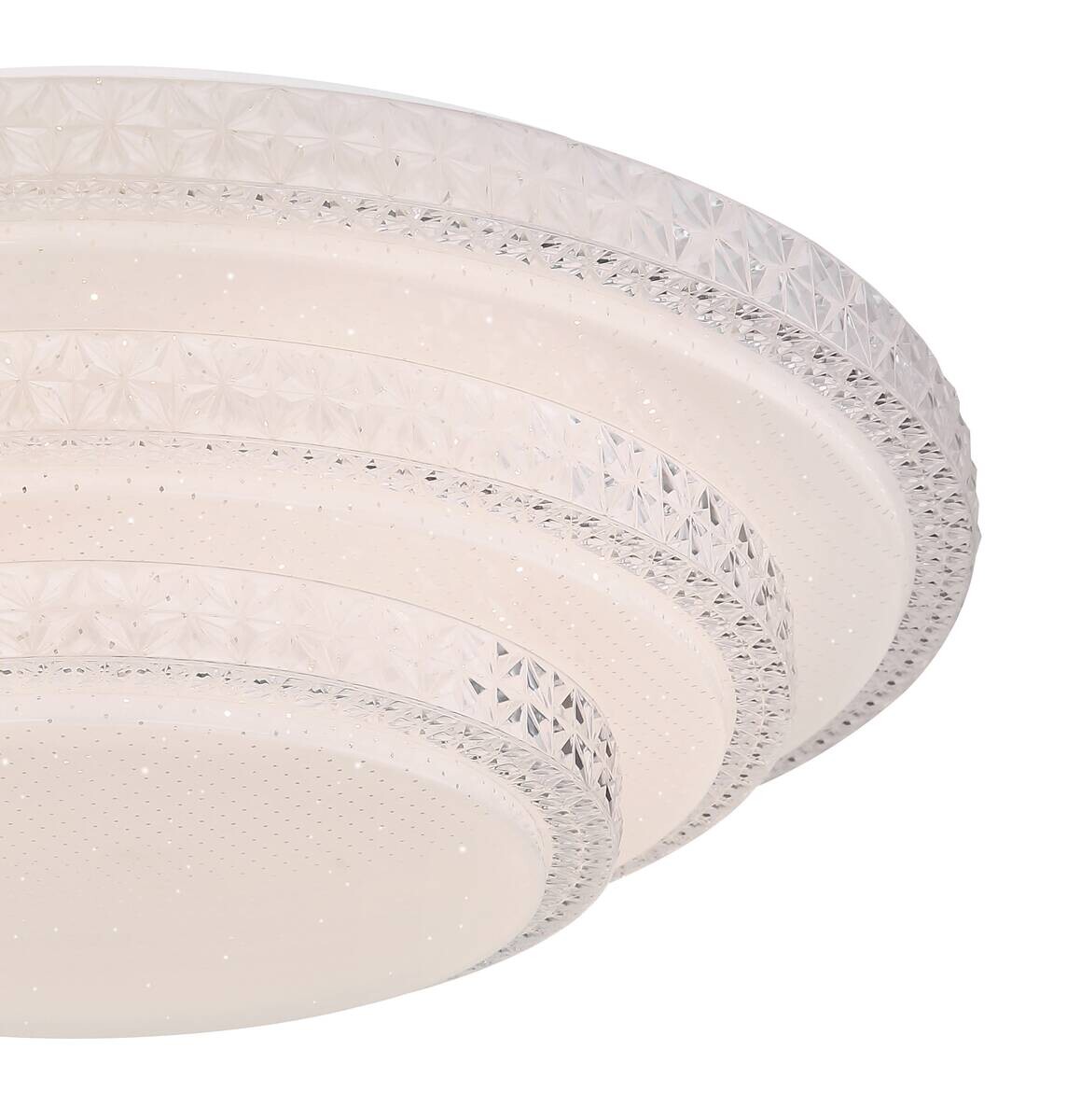 GLOBO Smarte Deckenleuchte 48005FSH-30 weiß Acryl H/D: ca. 13x50 cm