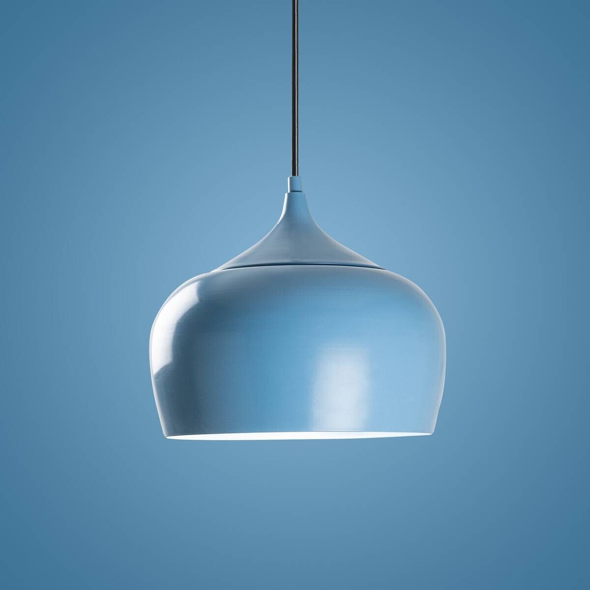 Opviq Pendelleuchte blau B/H/T: ca. 28x125x28 cm E27 1 Brennstellen