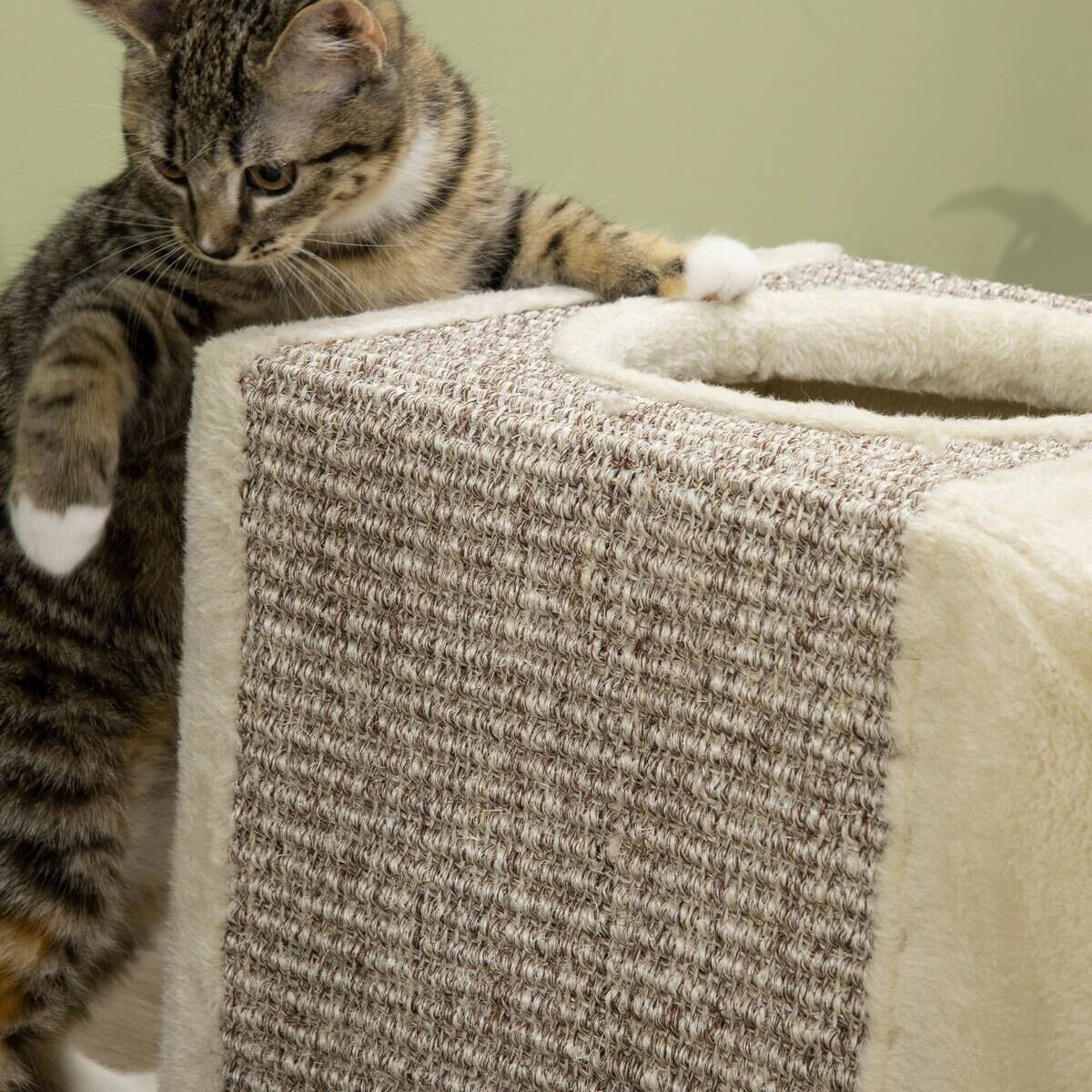 PawHut Katzen-Zubehör beige Spanplatte B/H/L: ca. 30x98x30 cm