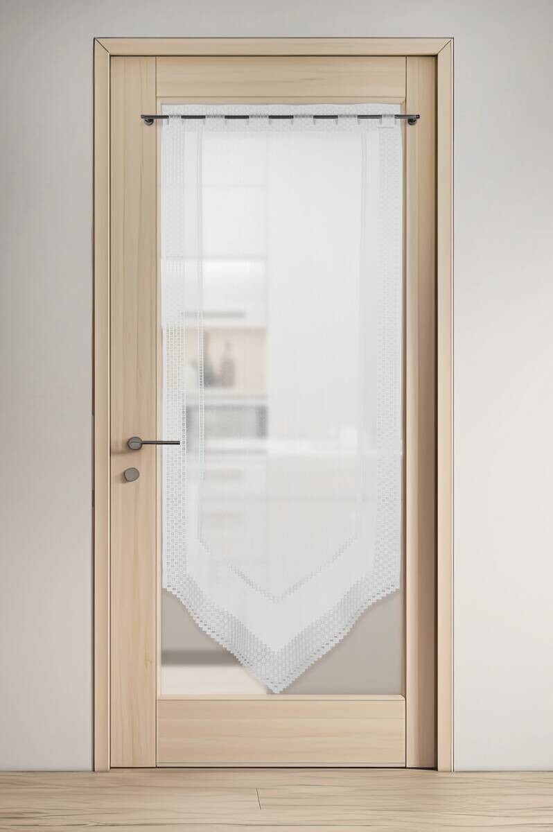 POCOline Scheibengardine Liebitz weiß B/L: ca. 60x160 cm