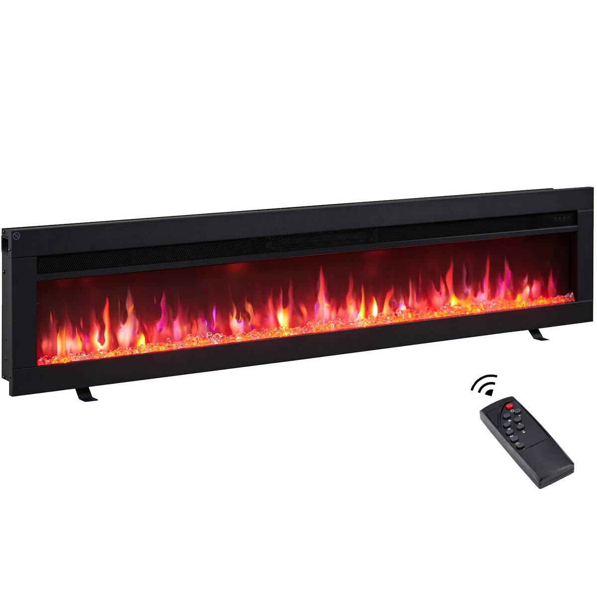 Balderia Elektrischer-Kamin Agnes 60 B/H/T: ca. 152,5x33x12 cm