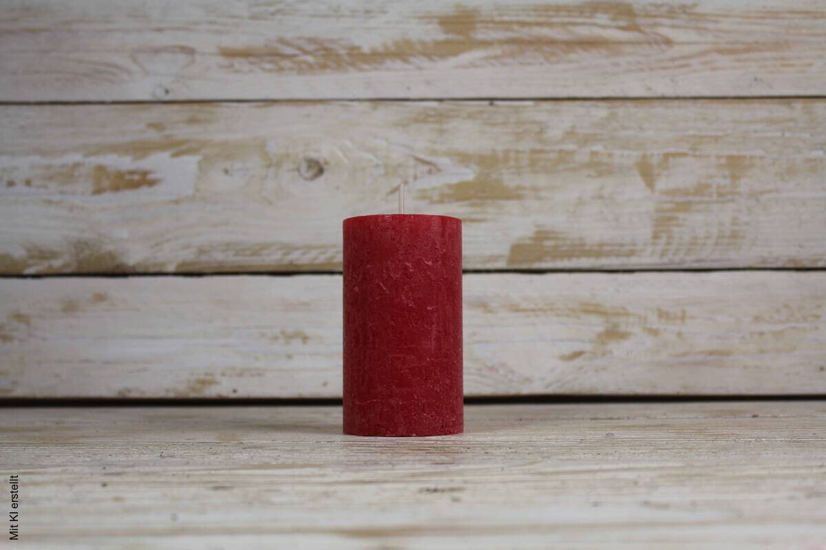Kerze Rubin B/H: ca. 6,8x9 cm