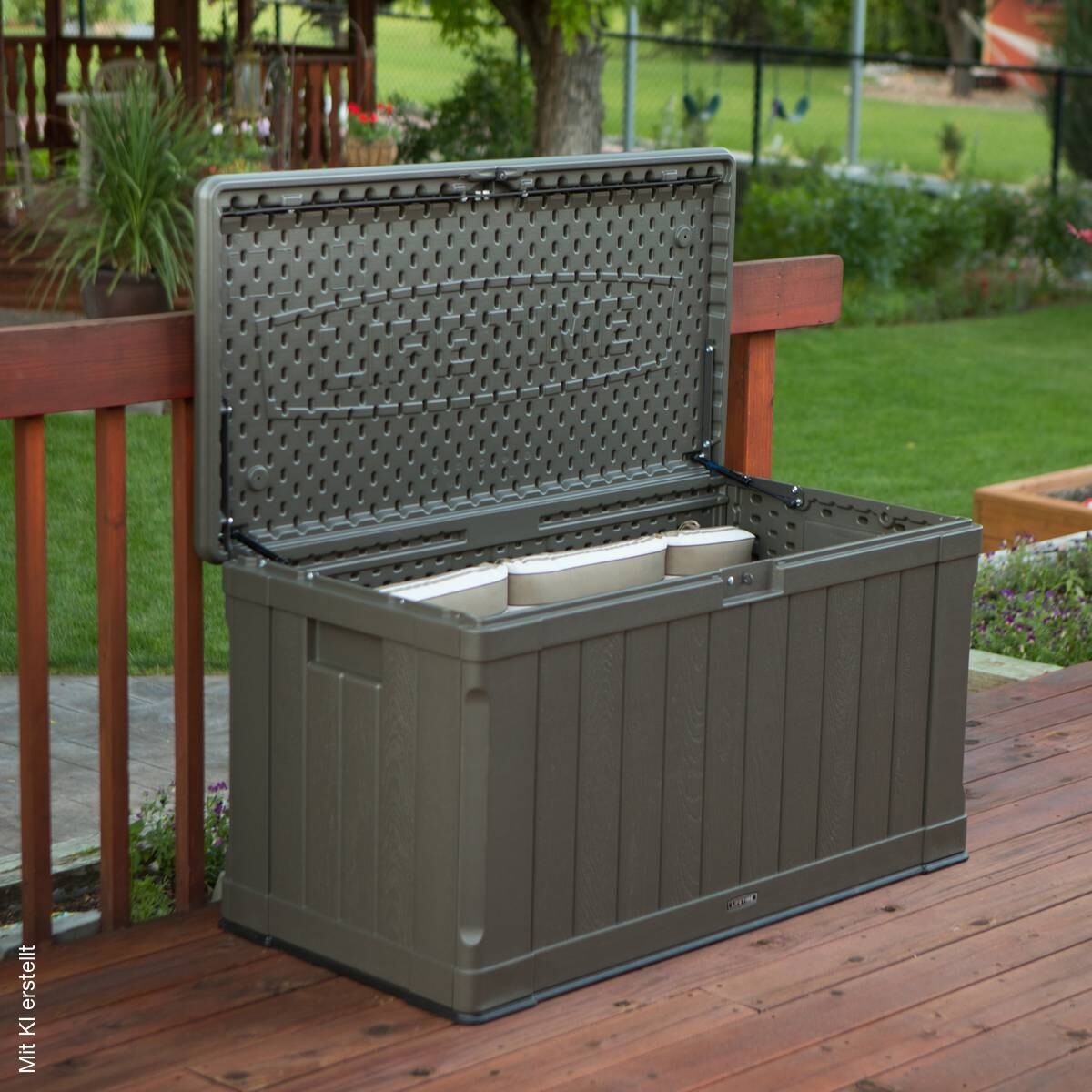Lifetime Kissenbox Premium 440L braun Kunststoff B/H/T: ca. 128x67x64 cm