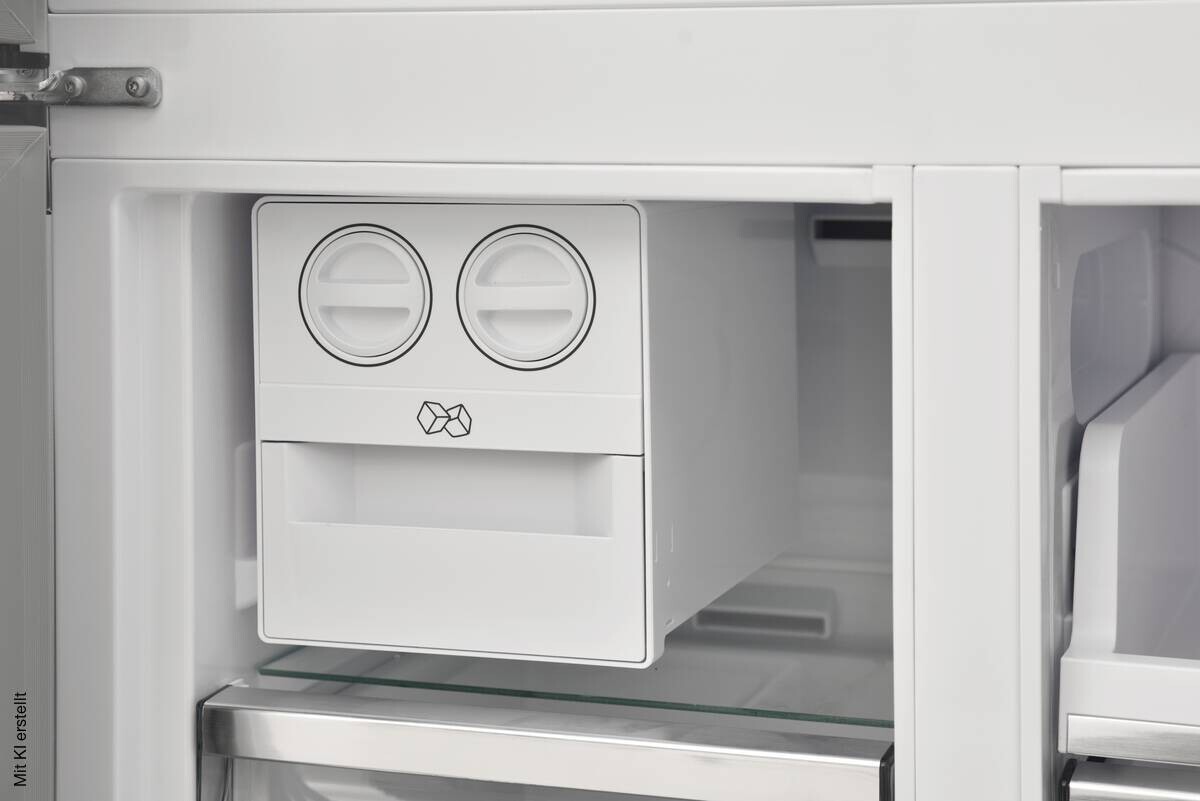 Vestel French-Door Kühl-/Gefrierkombination FD56021 EX EEK: D Spektrum: A bis G Kühlen: 322 Gefrieren: 166 39dB Inox B/H/T: ca. 84x179x69 cm