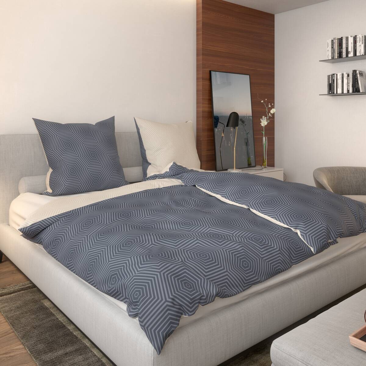 Baumwoll Wende Bettwäsche Renforce