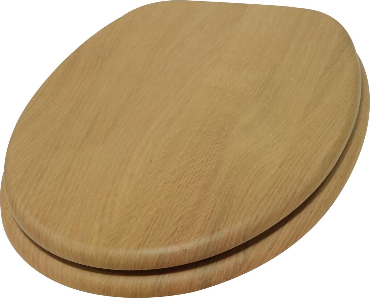 POCOline WC-Sitz Holzoptik MDF