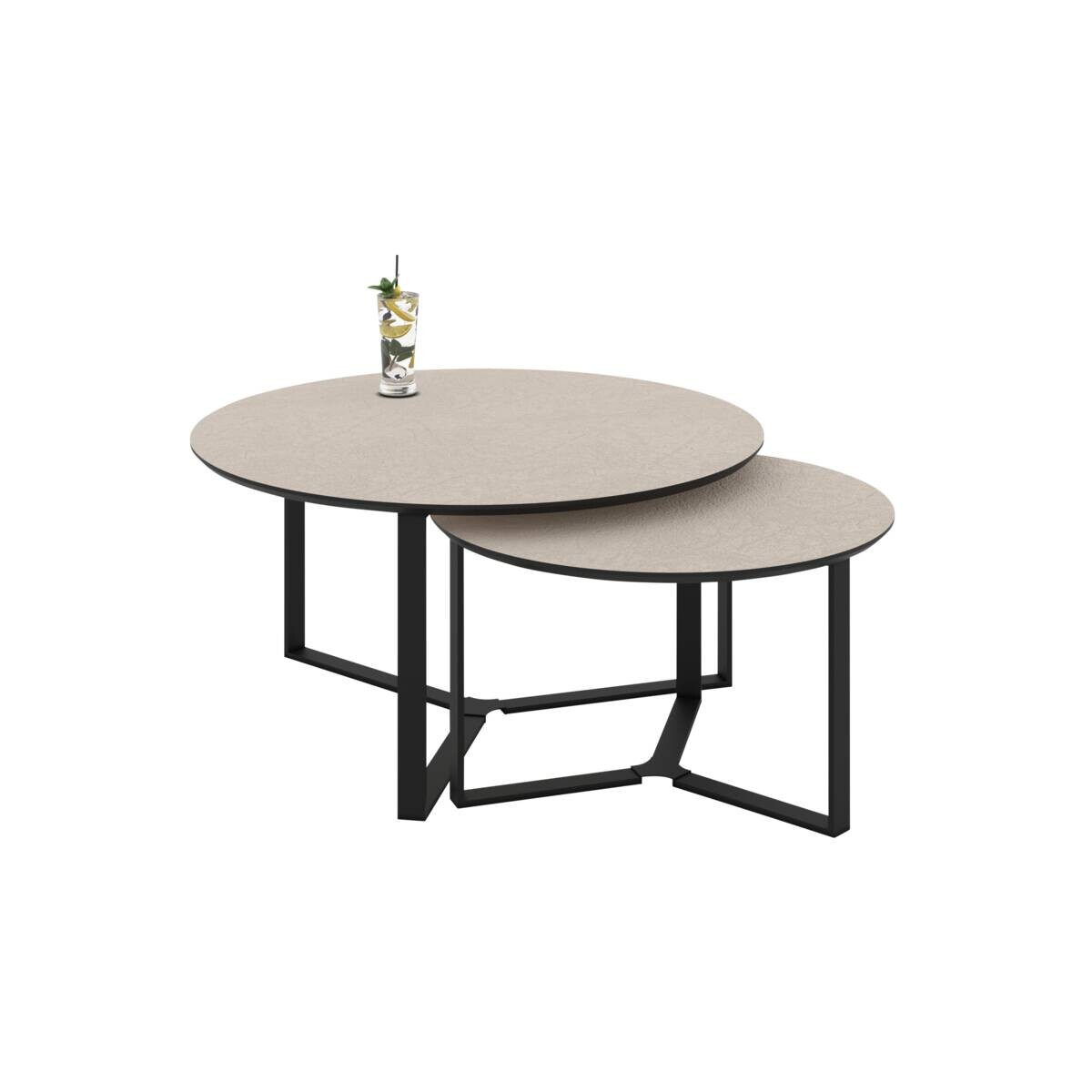 Couchtisch Massa hellbraun B/H: ca. 80x45 cm
