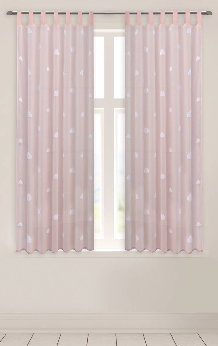 POCOline Kombivorhang Clouds rosé B/L: ca. 140x175 cm
