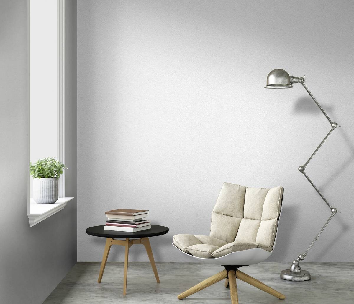 Vliestapete Struktur weiß B/L: ca. 53x1500 cm