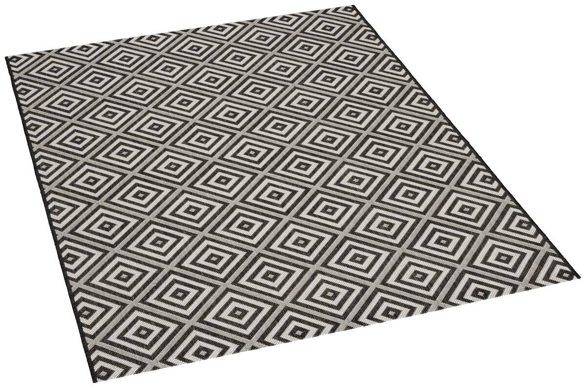 In-/Outdoor-Teppich Ambiente schwarz B/L: ca. 160x230 cm | schwarz | 160,00/230,00 cm