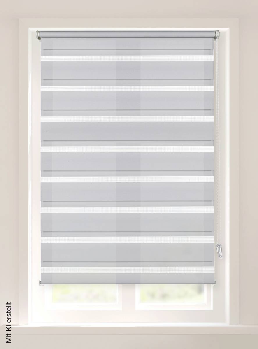 Boviva Doppelrollo hellgrau B/L: ca. 62x200 cm