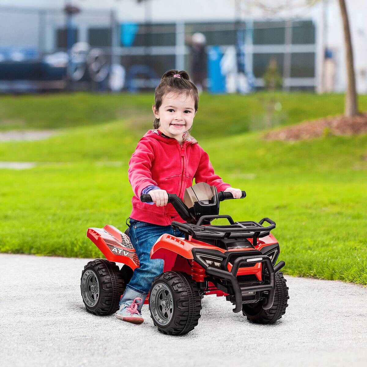 HOMCOM Kinderauto rot B/H/L: ca. 42x70x45 cm