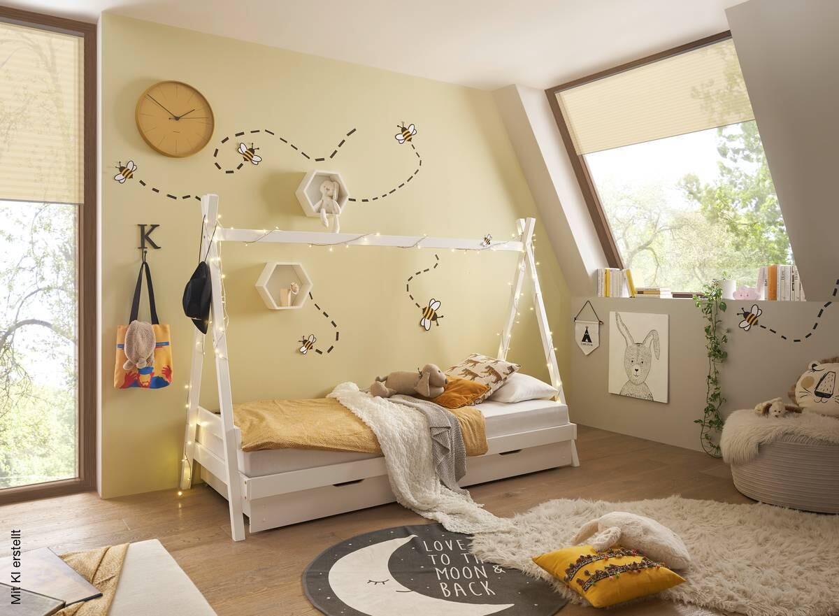 Bett Sora weiß Liegefläche B/L: ca. 90x200 cm