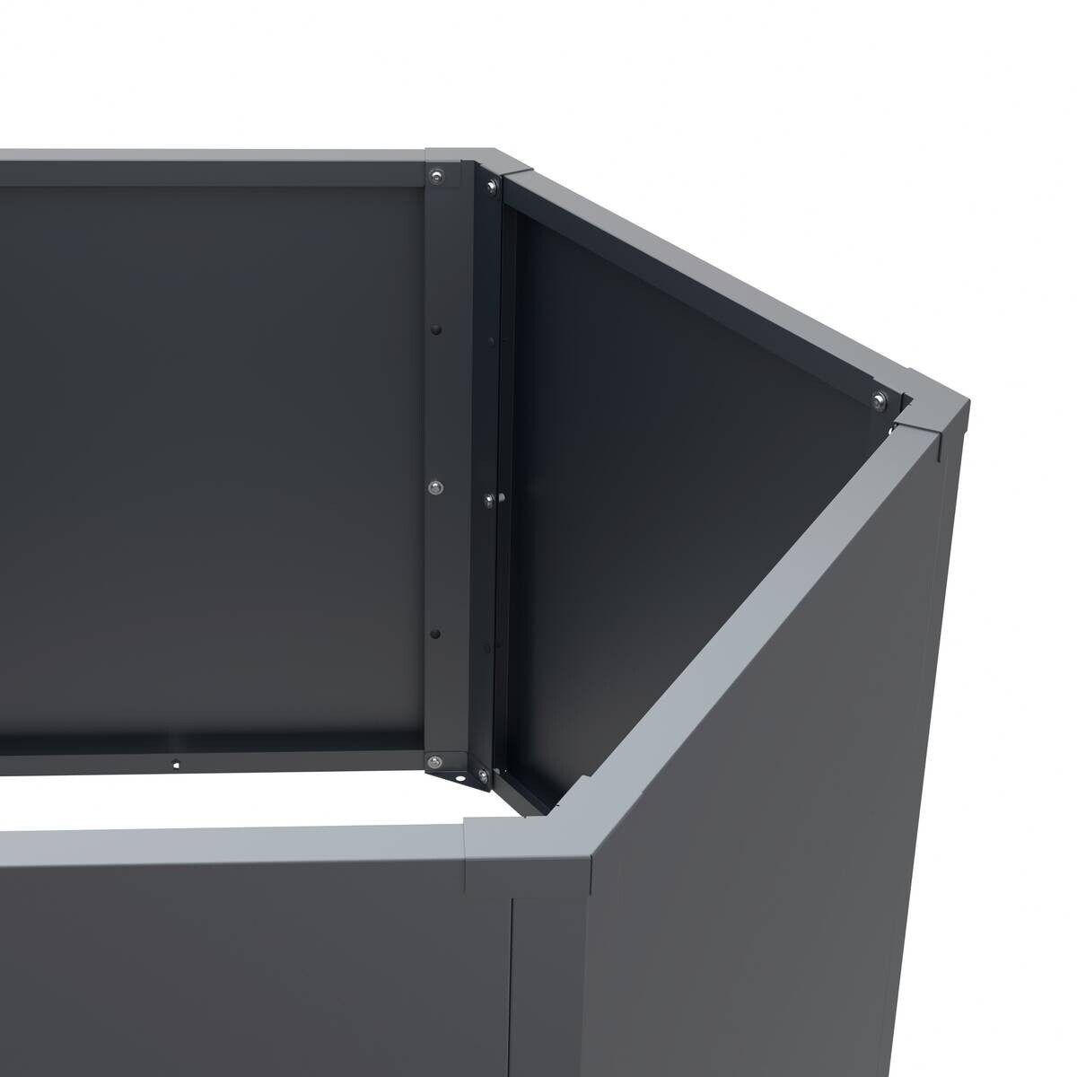 Westmann Hochbeet Varia anthrazit Metall B/H/L: ca. 100x77x200 cm