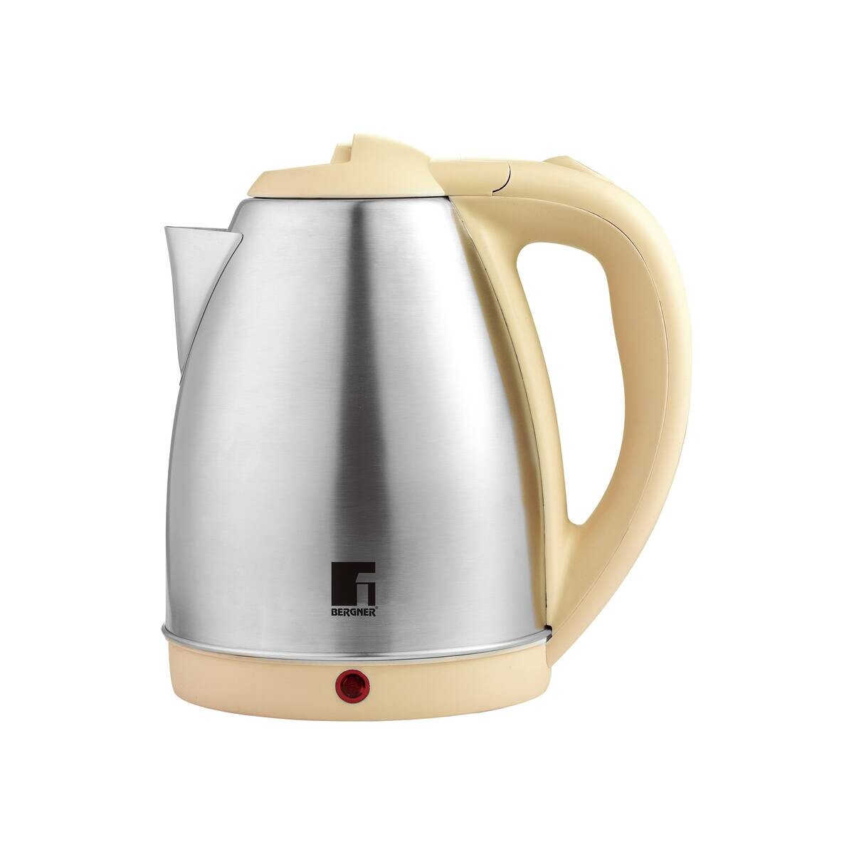 BERGNER Wasserkocher BG-50005-YE gelb Edelstahl Kunststoff B/H/L: ca. 24x16x21 cm ca. 1,8 l