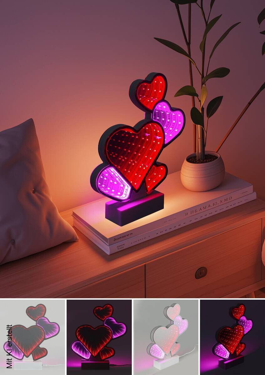 Nolo LED-Infinityleuchte Julia B/H/T: ca. 22x25,4x4,5 cm