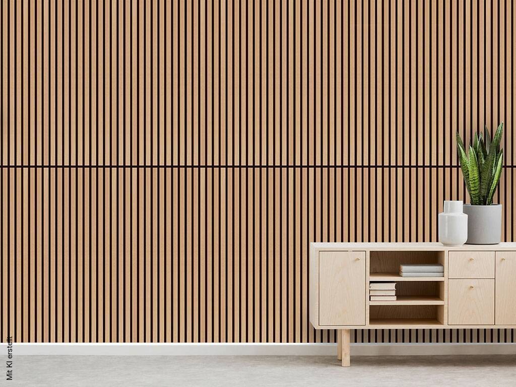 Wand- und Akustikpaneel braun L/B/H: ca. 104x52x1 cm pro Stück