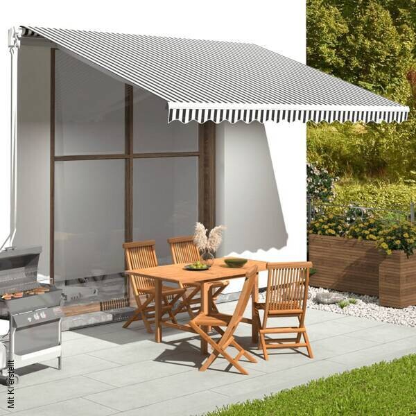 vidaXL Markisenstoff anthrazit 100% Polyester B/L: ca. 295x380 cm