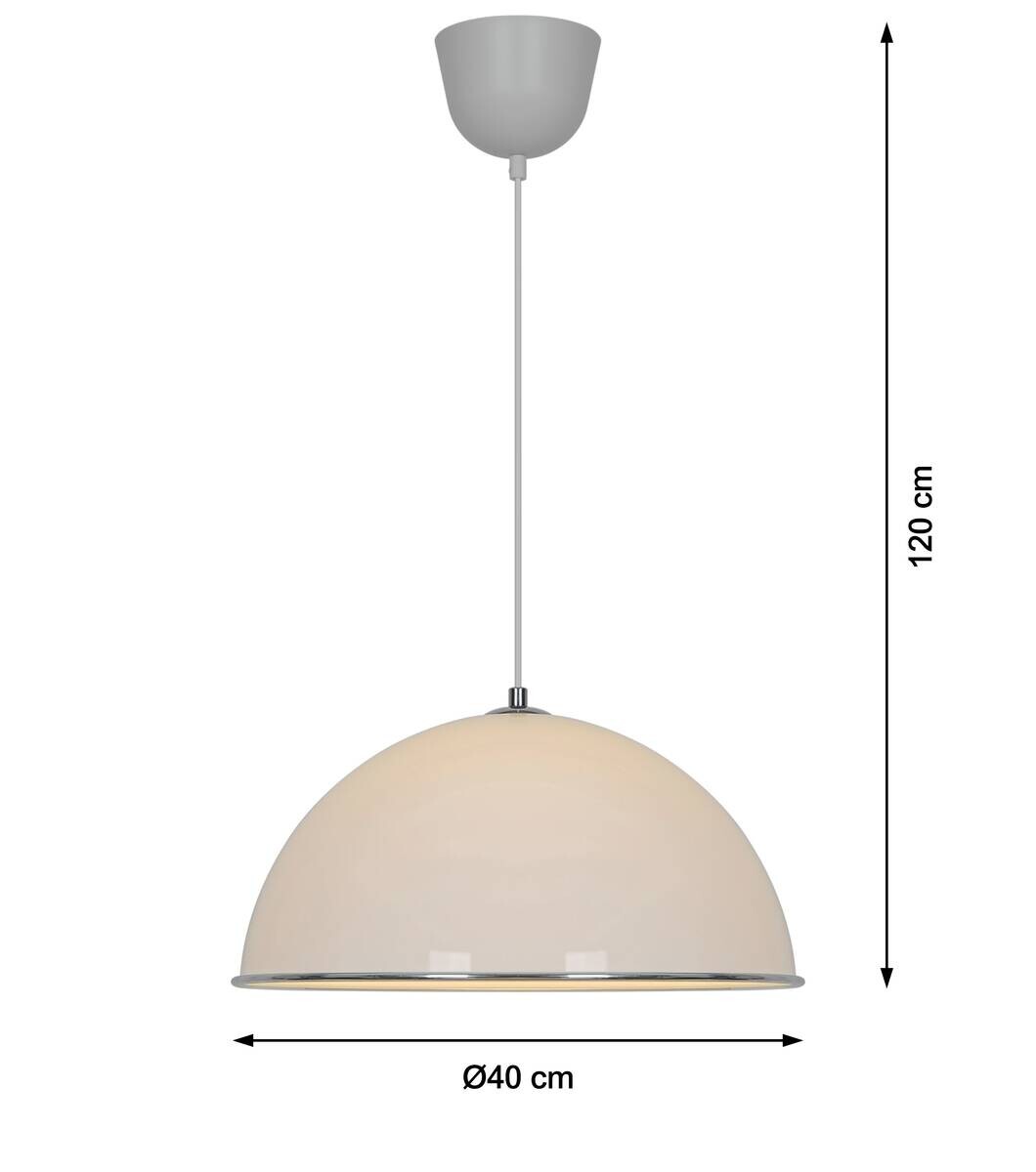 POCOline Pendelleuchte Lina weiß Kunststoff H/D: ca. 120x39,5 cm E27 1 Brennstellen